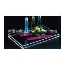 customized design acrylic serving tray /high quality hot sale acrylic tray for hotel and restaurant made in China low price